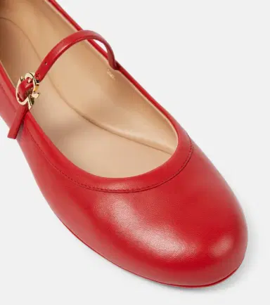 Gianvito Rossi Carla leather Mary Jane flats | Thumbnail 3 Gianvito Rossi Carla leather Mary Jane flats | Thumbnail 3