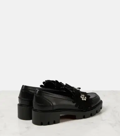 Christian Louboutin Flora Moc embellished leather loafers | Thumbnail 3 Christian Louboutin Flora Moc embellished leather loafers | Thumbnail 3