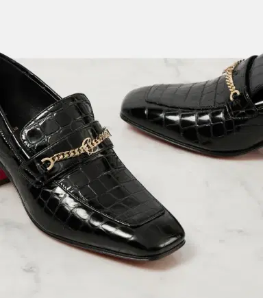 Christian Louboutin MJ Moc croc-effect leather loafers | Thumbnail 3 Christian Louboutin MJ Moc croc-effect leather loafers | Thumbnail 3