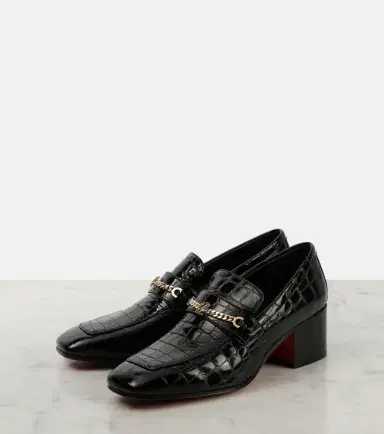 Christian Louboutin MJ Moc croc-effect leather loafers | Thumbnail 5 Christian Louboutin MJ Moc croc-effect leather loafers | Thumbnail 5