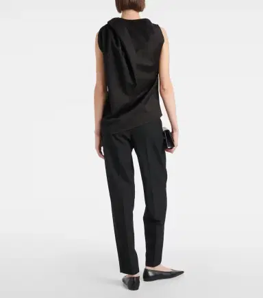 Toteme Draped cotton and linen top | Thumbnail 2 Toteme Draped cotton and linen top | Thumbnail 2