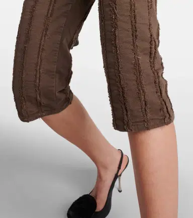 BLUMARINE Low-rise cotton-blend cropped pants | Thumbnail 4 BLUMARINE Low-rise cotton-blend cropped pants | Thumbnail 4