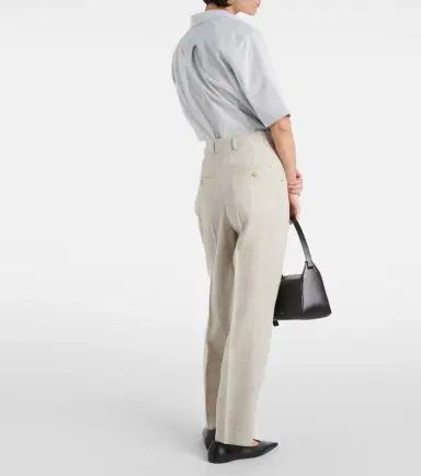 Toteme Pleated tailored straight pants | Thumbnail 2 Toteme Pleated tailored straight pants | Thumbnail 2