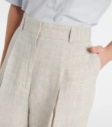 Toteme Pleated tailored straight pants | Thumbnail 6 Toteme Pleated tailored straight pants | Thumbnail 6
