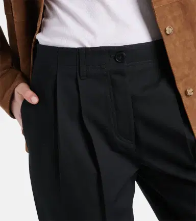 Toteme Cotton twill wide-leg pants | Thumbnail 2 Toteme Cotton twill wide-leg pants | Thumbnail 2
