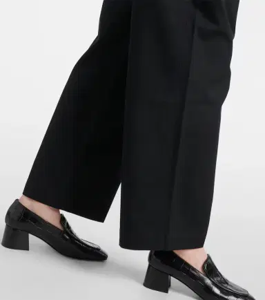 Toteme Cotton twill wide-leg pants | Thumbnail 4 Toteme Cotton twill wide-leg pants | Thumbnail 4