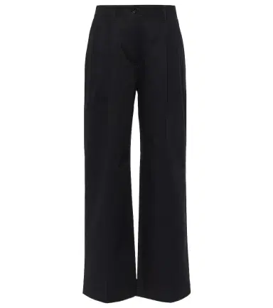 Toteme Cotton twill wide-leg pants | Thumbnail 1 Toteme Cotton twill wide-leg pants | Thumbnail 1