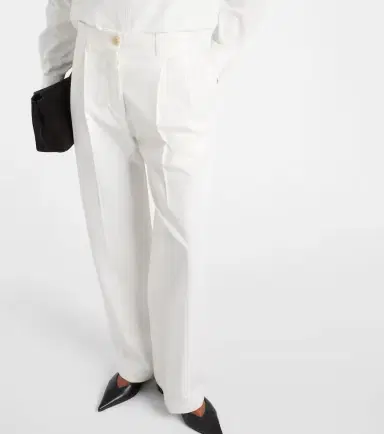 Toteme High-rise cotton twill wide-leg pants | Thumbnail 6 Toteme High-rise cotton twill wide-leg pants | Thumbnail 6