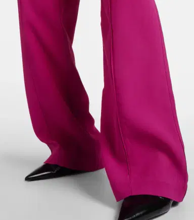 Taller Marmo Marlene high-rise crêpe cady palazzo pants | Thumbnail 4 Taller Marmo Marlene high-rise crêpe cady palazzo pants | Thumbnail 4