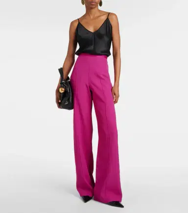 Taller Marmo Marlene high-rise crêpe cady palazzo pants | Thumbnail 5 Taller Marmo Marlene high-rise crêpe cady palazzo pants | Thumbnail 5