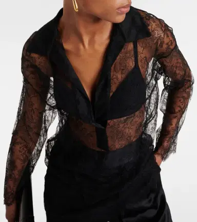Tove Lucie floral lace silk top | Thumbnail 4 Tove Lucie floral lace silk top | Thumbnail 4