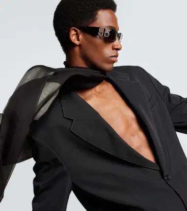 Balenciaga Dynasty rectangular sunglasses | Thumbnail 4 Balenciaga Dynasty rectangular sunglasses | Thumbnail 4