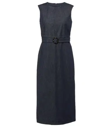 'S Max Mara Cotton-blend denim shift dress | Thumbnail 1 'S Max Mara Cotton-blend denim shift dress | Thumbnail 1