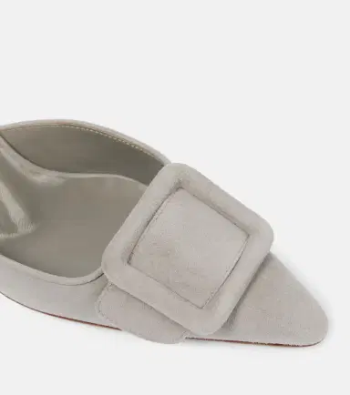 Manolo Blahnik Maysale 70 suede mules | Thumbnail 3 Manolo Blahnik Maysale 70 suede mules | Thumbnail 3