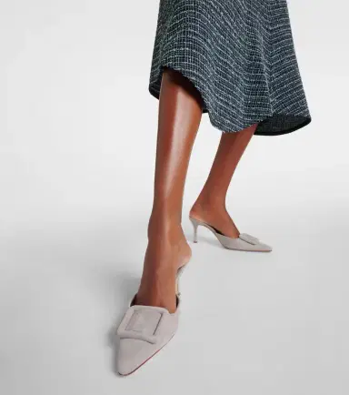 Manolo Blahnik Maysale 70 suede mules | Thumbnail 7 Manolo Blahnik Maysale 70 suede mules | Thumbnail 7