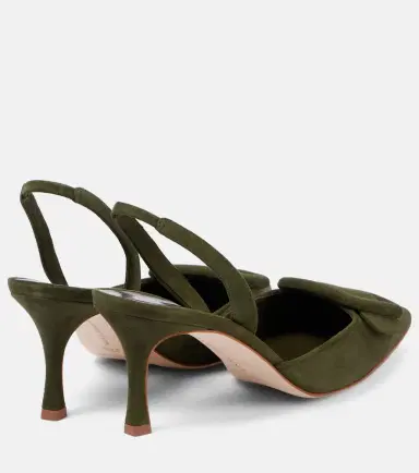 Manolo Blahnik Maysli suede slingback pumps | Thumbnail 2 Manolo Blahnik Maysli suede slingback pumps | Thumbnail 2