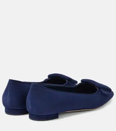 Manolo Blahnik Maysale suede ballet flats | Thumbnail 3 Manolo Blahnik Maysale suede ballet flats | Thumbnail 3