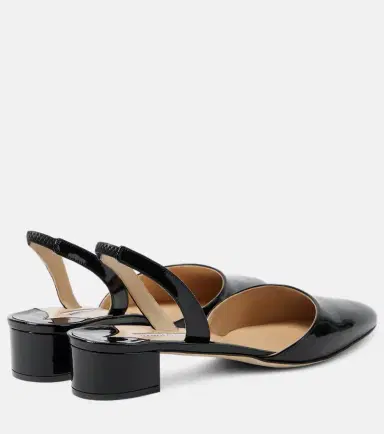 Manolo Blahnik Aspro 30 patent leather slingback pumps | Thumbnail 3 Manolo Blahnik Aspro 30 patent leather slingback pumps | Thumbnail 3