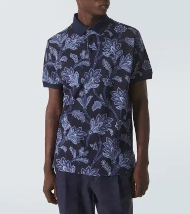 Etro Printed cotton piqué polo shirt | Thumbnail 3 Etro Printed cotton piqué polo shirt | Thumbnail 3