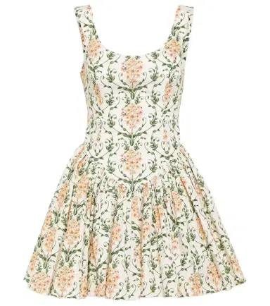 Agua by Agua Bendita Pluma floral corset cotton dress | Thumbnail 1 Agua by Agua Bendita Pluma floral corset cotton dress | Thumbnail 1
