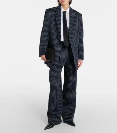 The Frankie Shop Ripley pinstripe twill wide-leg pants | Thumbnail 3 The Frankie Shop Ripley pinstripe twill wide-leg pants | Thumbnail 3
