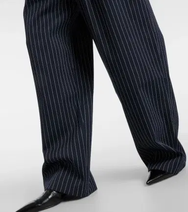 The Frankie Shop Ripley pinstripe twill wide-leg pants | Thumbnail 4 The Frankie Shop Ripley pinstripe twill wide-leg pants | Thumbnail 4