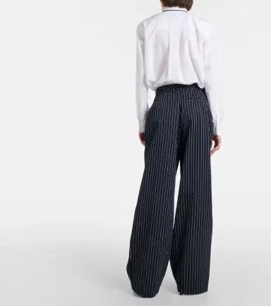 The Frankie Shop Ripley pinstripe twill wide-leg pants | Thumbnail 5 The Frankie Shop Ripley pinstripe twill wide-leg pants | Thumbnail 5