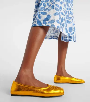 Marni Little Bow leather ballet flats | Thumbnail 2 Marni Little Bow leather ballet flats | Thumbnail 2