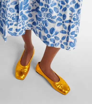 Marni Little Bow leather ballet flats | Thumbnail 3 Marni Little Bow leather ballet flats | Thumbnail 3