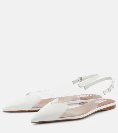 Alaïa Alaïa Le Caur patent leather and PU slingback flats | Thumbnail 3 Alaïa Alaïa Le Caur patent leather and PU slingback flats | Thumbnail 3