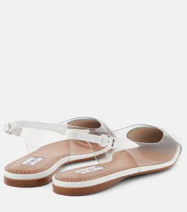 Alaïa Alaïa Le Caur patent leather and PU slingback flats | Thumbnail 4 Alaïa Alaïa Le Caur patent leather and PU slingback flats | Thumbnail 4