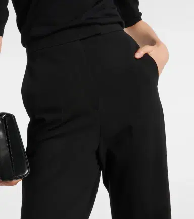 Max Mara Norcia pleated jersey straight pants | Thumbnail 3 Max Mara Norcia pleated jersey straight pants | Thumbnail 3