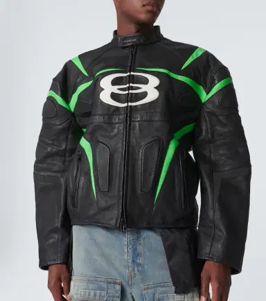 Balenciaga Logo leather jacket | Thumbnail 3 Balenciaga Logo leather jacket | Thumbnail 3