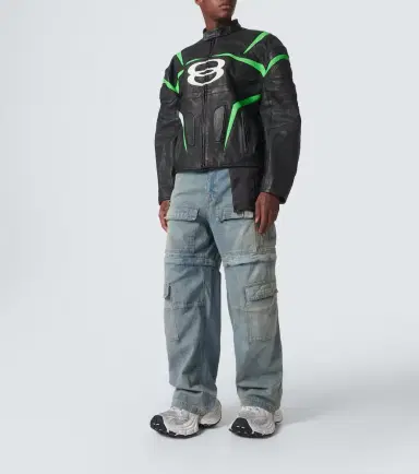 Balenciaga Logo leather jacket | Thumbnail 4 Balenciaga Logo leather jacket | Thumbnail 4