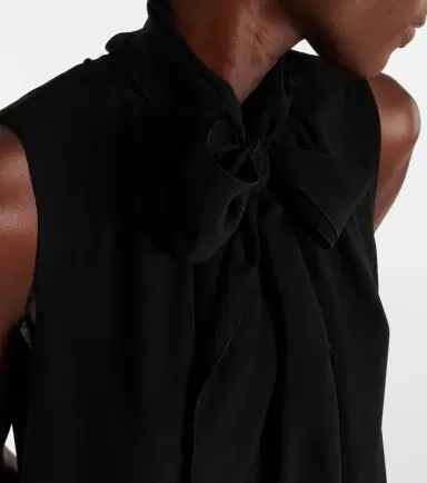 Max Mara Mela bow-detail silk top | Thumbnail 2 Max Mara Mela bow-detail silk top | Thumbnail 2