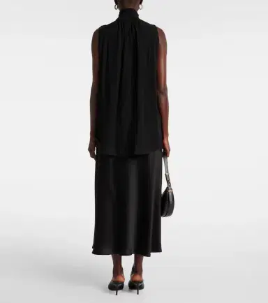 Max Mara Mela bow-detail silk top | Thumbnail 4 Max Mara Mela bow-detail silk top | Thumbnail 4