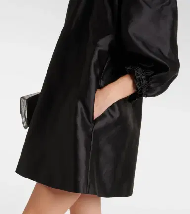 Max Mara Lepre off-shoulder silk and cotton minidress | Thumbnail 2 Max Mara Lepre off-shoulder silk and cotton minidress | Thumbnail 2