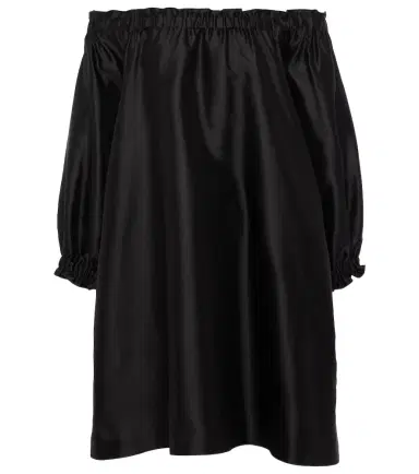 Max Mara Lepre off-shoulder silk and cotton minidress | Thumbnail 1 Max Mara Lepre off-shoulder silk and cotton minidress | Thumbnail 1