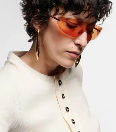 Bottega Veneta Futuristic shield sunglasses | Thumbnail 3 Bottega Veneta Futuristic shield sunglasses | Thumbnail 3