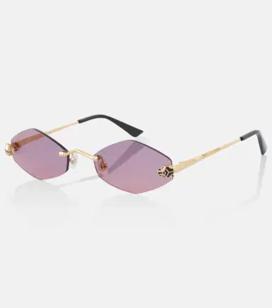Cartier Eyewear Collection Panthère de Cartier geometric sunglasses | Thumbnail 3 Cartier Eyewear Collection Panthère de Cartier geometric sunglasses | Thumbnail 3