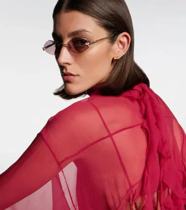 Cartier Eyewear Collection Panthère de Cartier geometric sunglasses | Thumbnail 6 Cartier Eyewear Collection Panthère de Cartier geometric sunglasses | Thumbnail 6