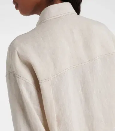 Brunello Cucinelli Oversized linen shirt | Thumbnail 2 Brunello Cucinelli Oversized linen shirt | Thumbnail 2