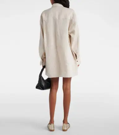 Brunello Cucinelli Oversized linen shirt | Thumbnail 3 Brunello Cucinelli Oversized linen shirt | Thumbnail 3