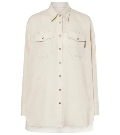 Brunello Cucinelli Oversized linen shirt | Thumbnail 1 Brunello Cucinelli Oversized linen shirt | Thumbnail 1