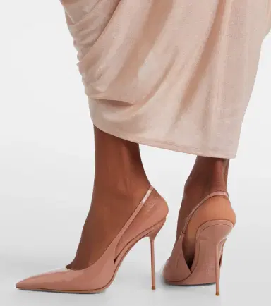 Paris Texas Lidia 105 patent leather slingback mule | Thumbnail 6 Paris Texas Lidia 105 patent leather slingback mule | Thumbnail 6