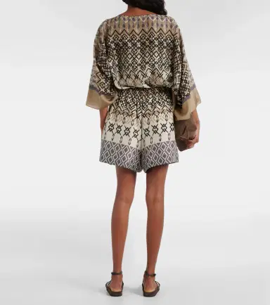 Brunello Cucinelli Printed silk shorts | Thumbnail 3 Brunello Cucinelli Printed silk shorts | Thumbnail 3