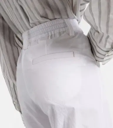 Brunello Cucinelli High-rise cotton wide-leg pants | Thumbnail 5 Brunello Cucinelli High-rise cotton wide-leg pants | Thumbnail 5