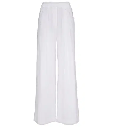Brunello Cucinelli High-rise cotton wide-leg pants | Thumbnail 1 Brunello Cucinelli High-rise cotton wide-leg pants | Thumbnail 1