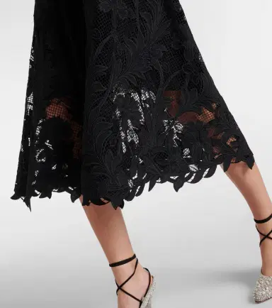 Oscar de la Renta Floral guipure lace midi skirt | Thumbnail 5 Oscar de la Renta Floral guipure lace midi skirt | Thumbnail 5