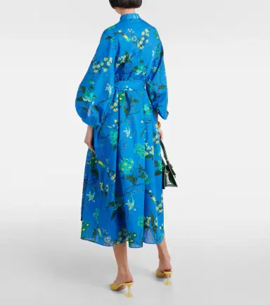 Erdem Floral cotton and linen midi dress | Thumbnail 5 Erdem Floral cotton and linen midi dress | Thumbnail 5